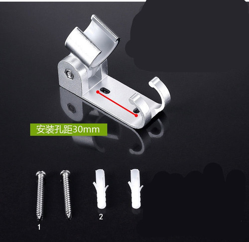 Manufacturer supplies space aluminum shower base shower shower bracket hook aluminum base bathroom accessories shower base