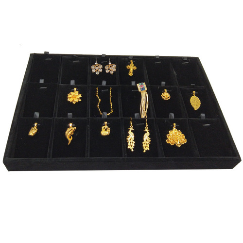 Ice Velvet Pendant Display Props Jewelry Tray Jewelry Box Necklace Pendant Toy Tray Necklace Display