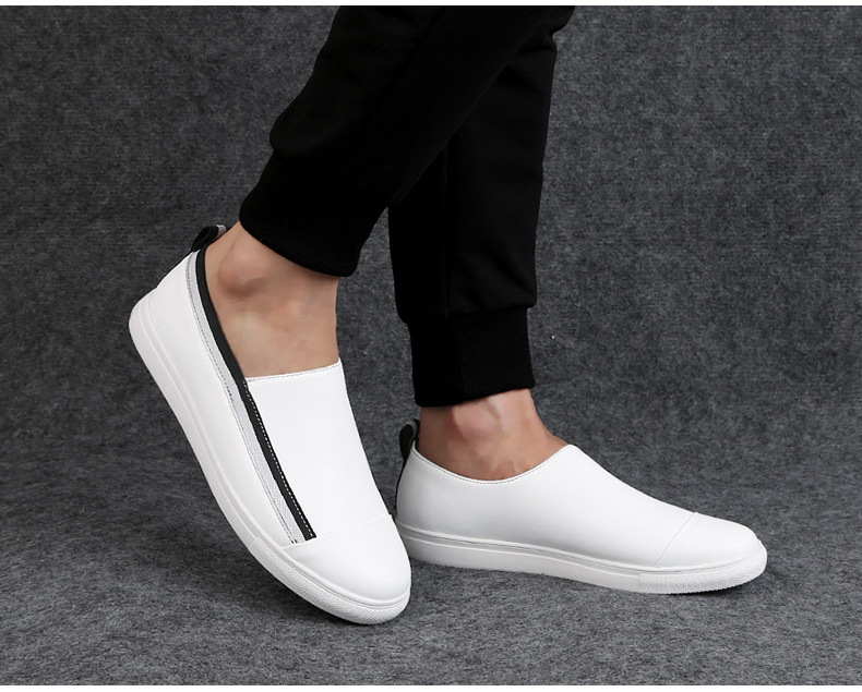 Chaussures pour hommes Été Nouvelles chaussures en cuir de vache pour hommes Chaussures décontractées à la mode coréenne Chaussures grande taille_voghion.com