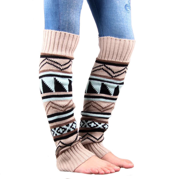 Women's Casual Vintage Style Geometric Polyacrylonitrile Fiber Over The Knee Socks A Pair display picture 1