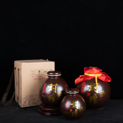 新品上市景德镇陶瓷酒瓶1斤3斤5斤泡酒罐密封酒具酒坛子厂家直卖|ru