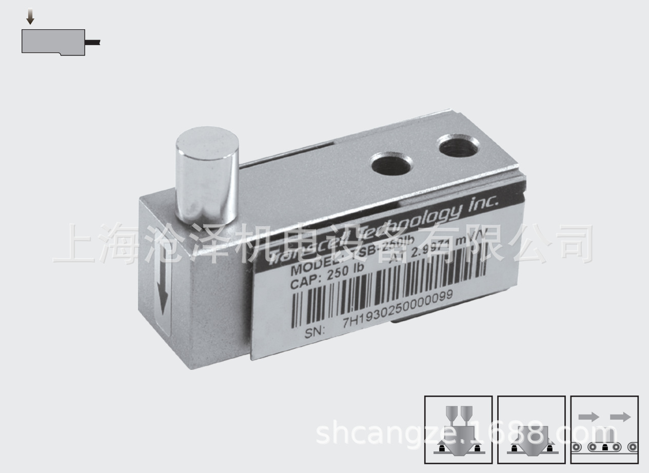 原装正品美国TRANSCELL单悬臂梁传感器TSB 1000KG,2000KG