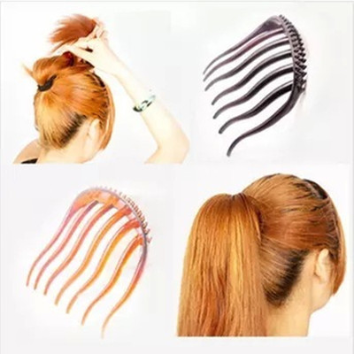 韩版热卖发饰头饰 蓬松马尾梳插梳美发工具 造型盘发工具饰品批发|ms