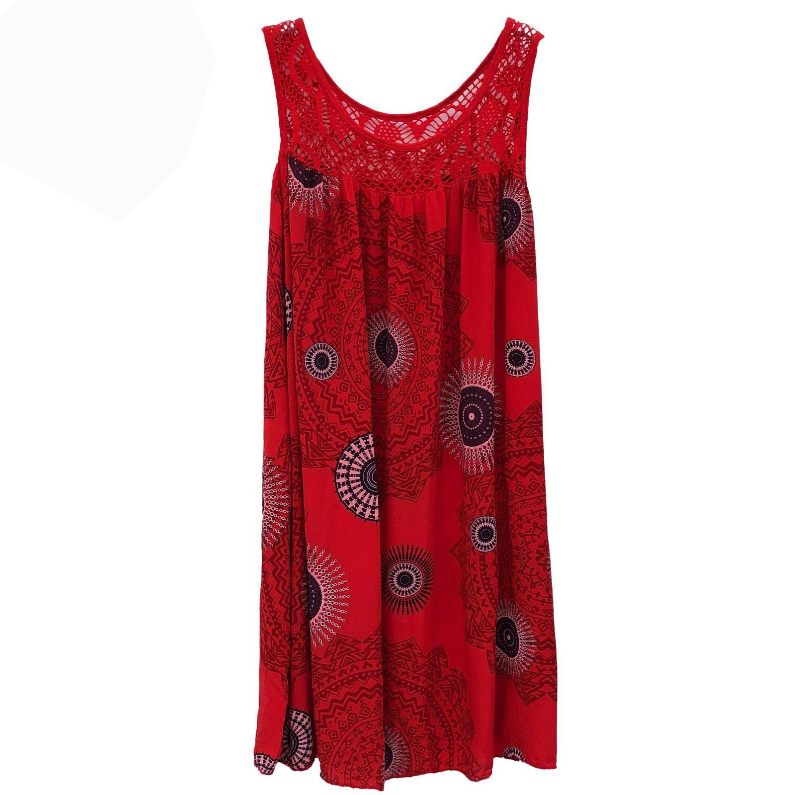 Women's Regular Dress Vacation Round Neck Sleeveless Printing Knee-Length Daily display picture 2