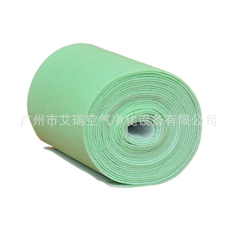 针刺过滤棉复合绿白色针刺棉毡180g250g涤纶针刺棉无纺布广州工厂