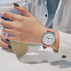 Retro trend quartz waterproof ultra thin watch for leisure suitable for men and women for beloved, Korean style, simple and elegant design, for secondary school