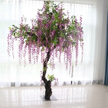 仿真紫藤树大型仿真植物酒店大堂广场仿真室内室外装饰造景假花树