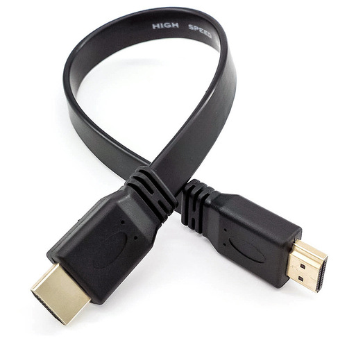 Manufacturer supplies 50CM HDMI flat cable HDMI high-definition cable TV computer connection version 1.4 3D
