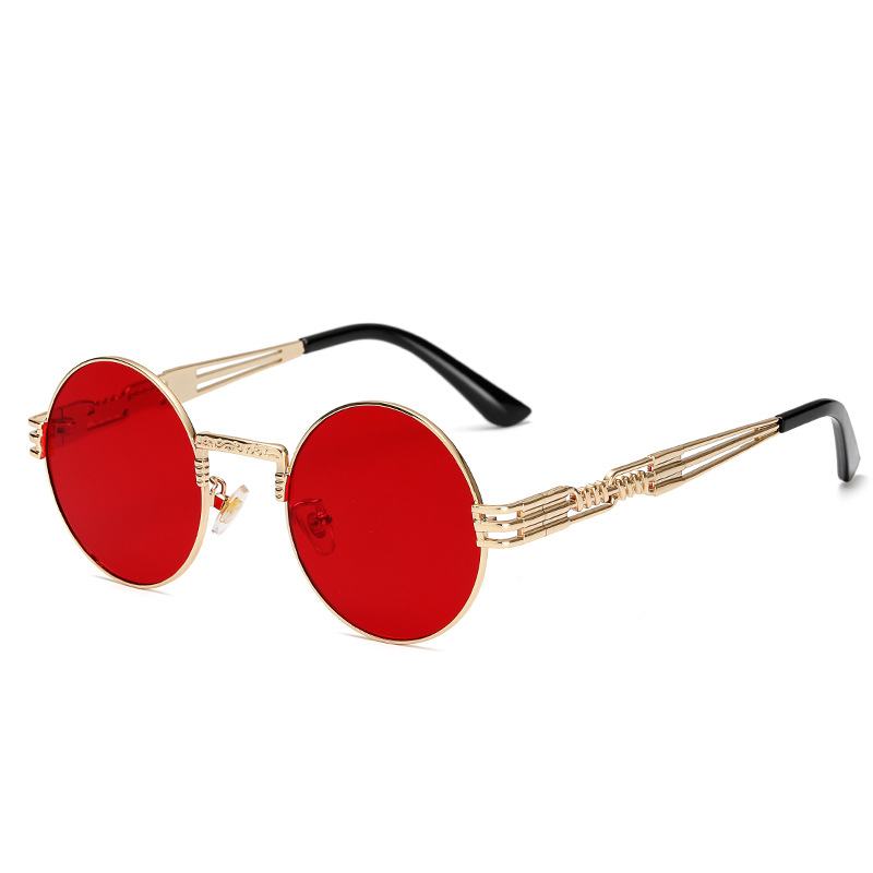 2019 new pattern Punk Prince mirror Metal Spring Spectacle frame lady Sunglasses Same item glasses wholesale