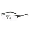 New men's aluminum magnesium flat light lens optical frame can admire close -the -eye glasses riding half -frame glasses shelf mirror 8177