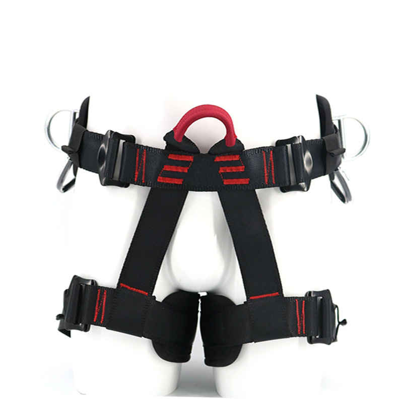户外拓展攀岩速降护腰护腿半身坐式安全带应急救援高空作业保险带