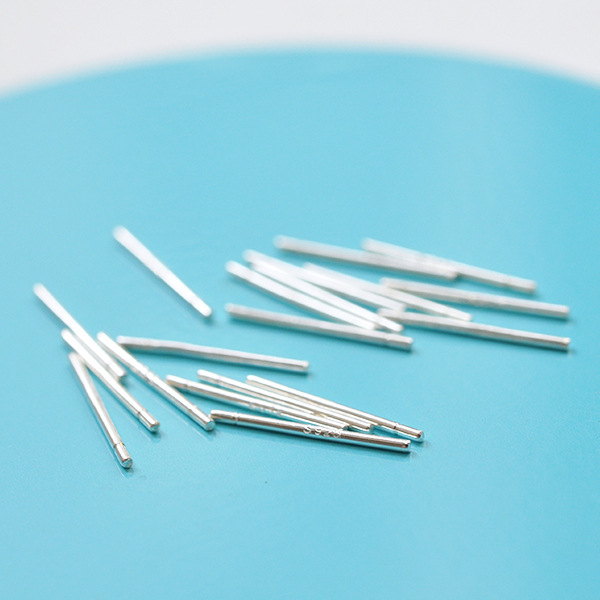 925 Tremella needle Ear stick Pierced ears Ear bones Silver needle Auricular needling Ear Studs temperament Simplicity Ear stick