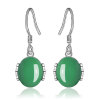 Fashionable retro agate earrings, accessory, wholesale