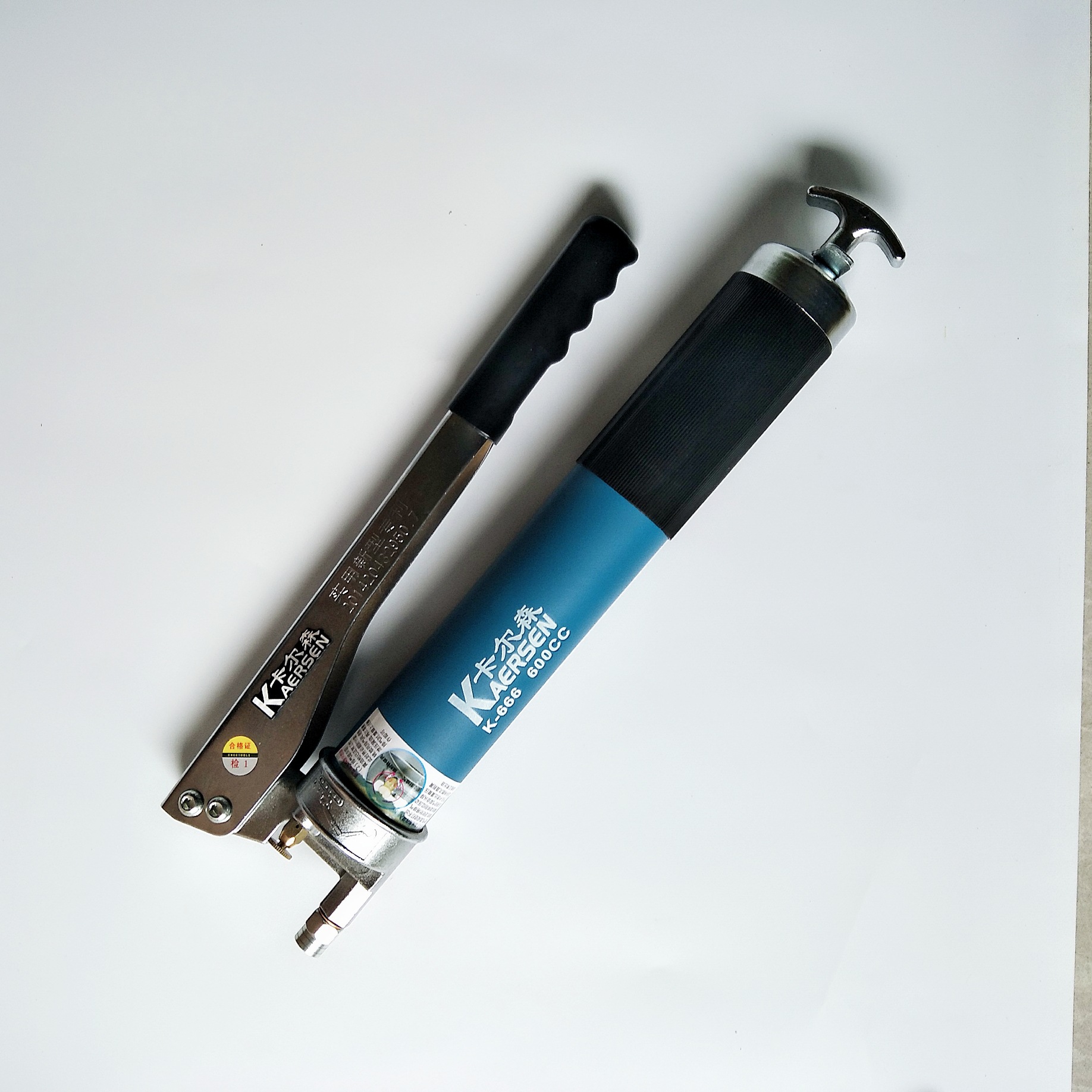 卡尔森齿轮式高压黄油枪600/900cc手动自吸省力黄油枪工程机械用