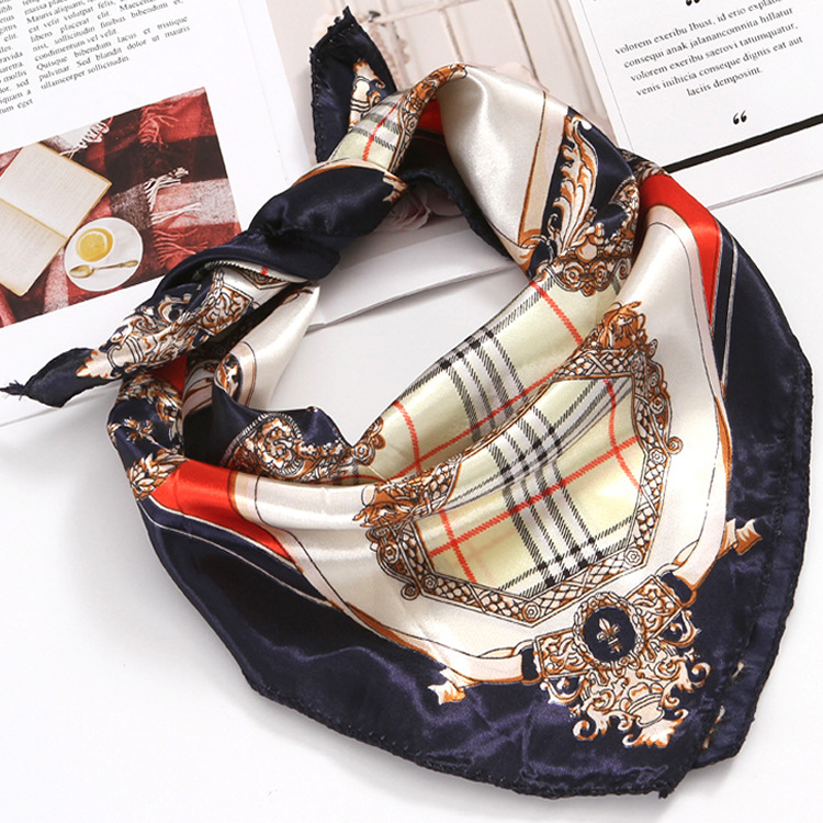 Professional Women's Square Scarf For Business & Flight Uniform_voghion.com
