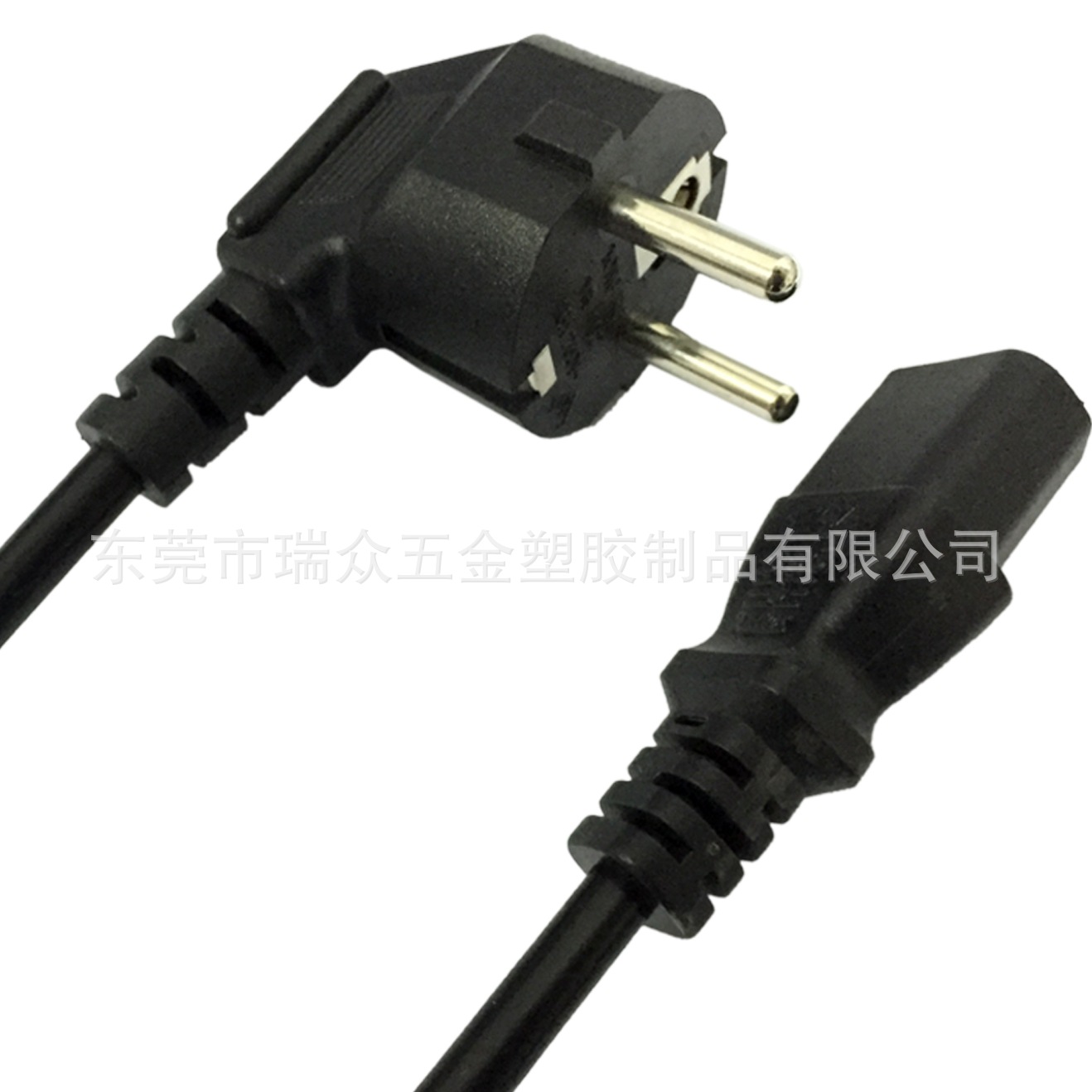 欧规插头电源线  VDE认证欧式电源线 欧标三插头电源线