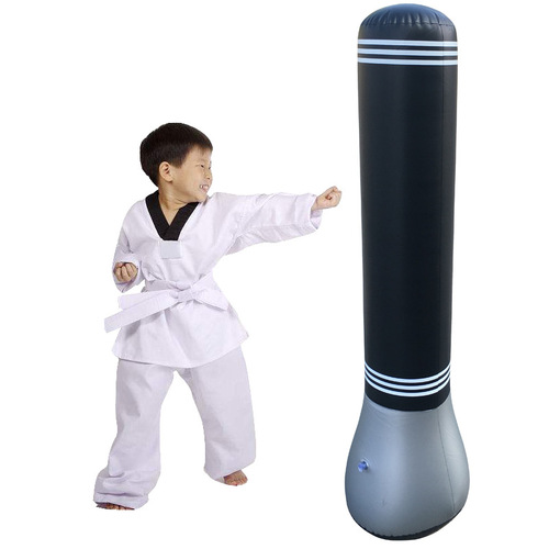Cross-border pvc children's vertical inflatable sandbag boxing column tumbler sandbag vent toy thickened 1.5 meters high