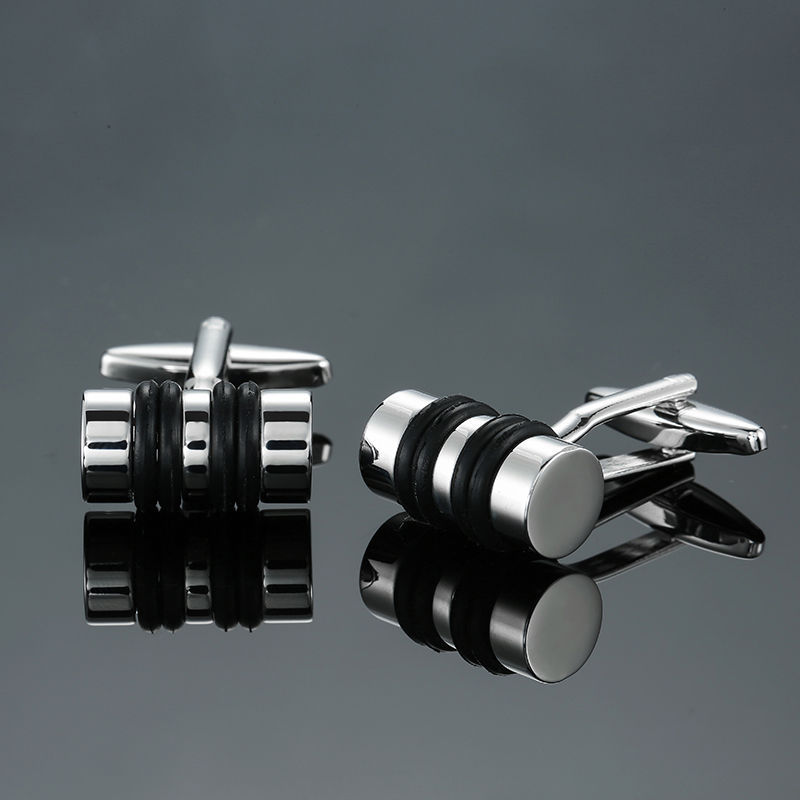 16g Weight Cufflinks Classification 1 Pair Quantity Business Occasion Copper Material Geometric Pattern Men's Gender Plating Design Business Style 1 Pair Business Geometric Copper Plating Men's Cufflinks 5