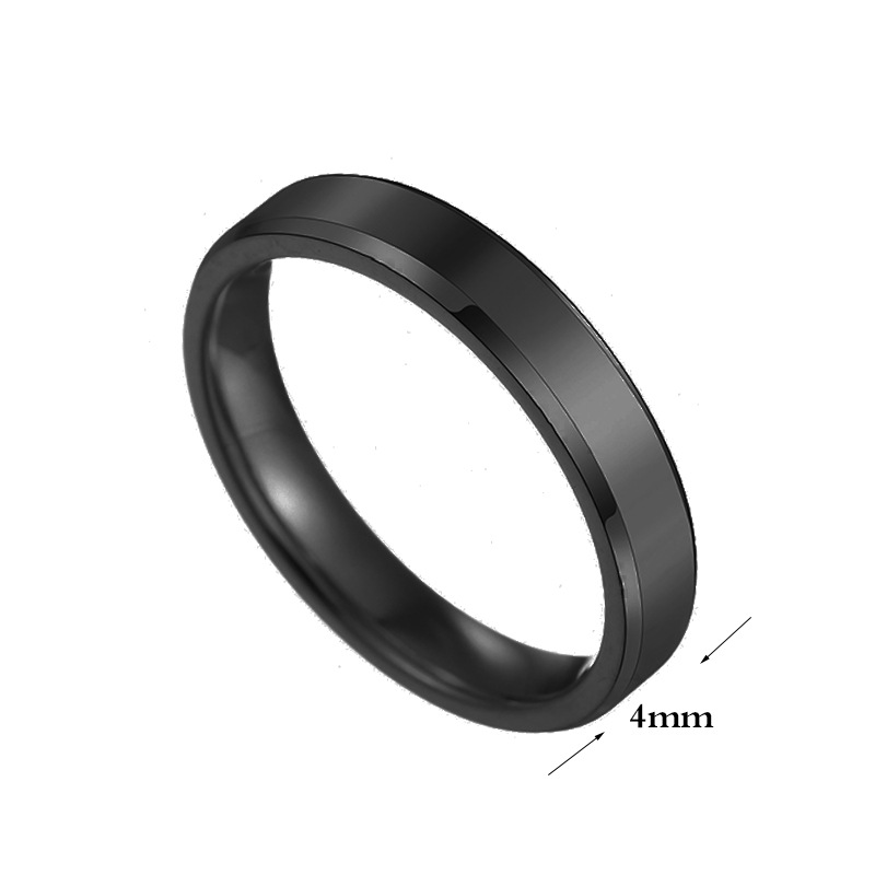 Simple Style Geometric Stainless Steel Plating Rings 1 Piece
