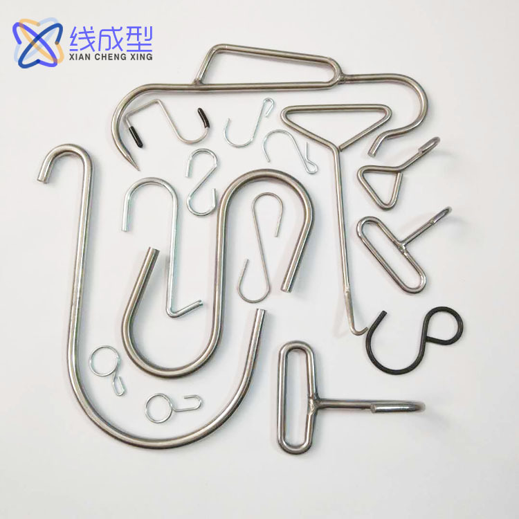 厂家定制304不锈钢线棒材折弯加工挂钩金属挂钩线成型异形弹簧|ru