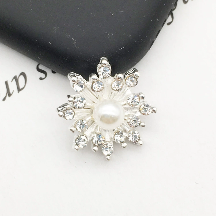 Серебряные бусины из жемчуга, аксессуары ручной работы, украшение для волос невесты, металлический материал