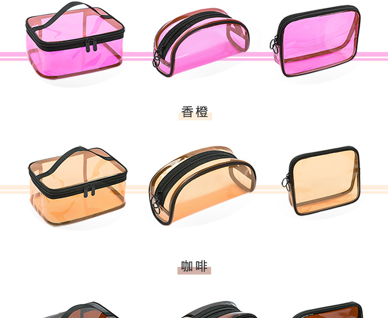 Simple Visual Transparent Cosmetic Bag Wholesale Nihaojewelry display picture 15