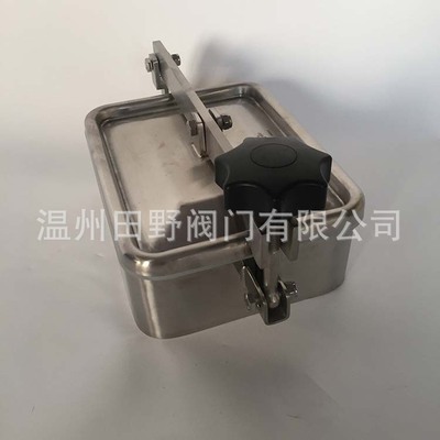 不锈钢长方形人孔， 卫生级检查口，304不锈钢内外抛光|ru
