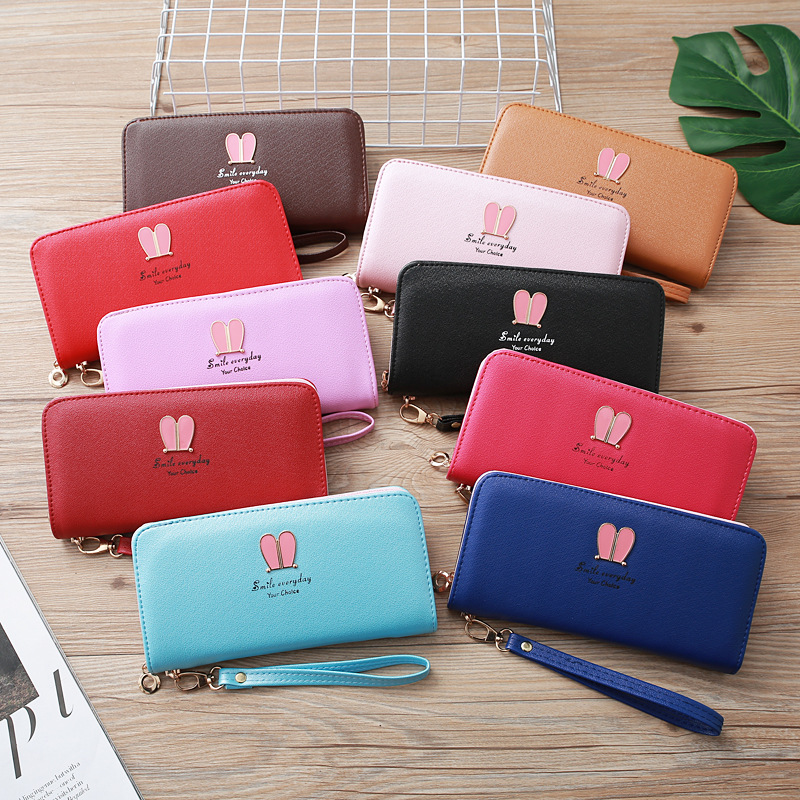 Korean Rabbit Ear Zipper Long Wallet display picture 20