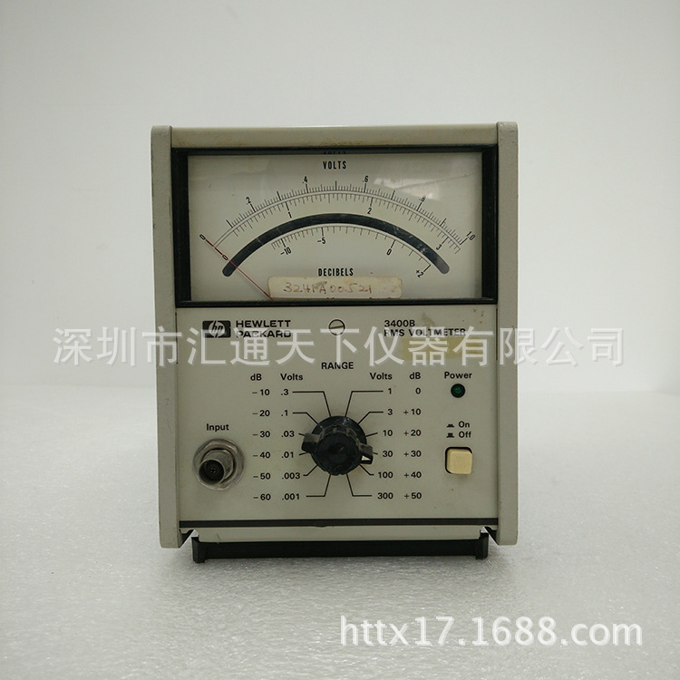 HP惠普3400B模拟RMS有效值电压表声频音频射频测量仪表出售供应商