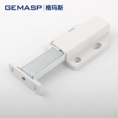 Magnetic rebounder for wardrobe door, handleless drawer invisible cabinet door touch bead pressure spring openers rebounder