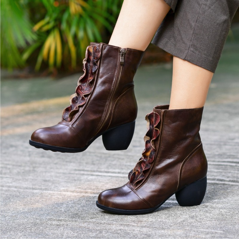 Bottes femme FEMME en En cuir - Ref 3355678 Image 3