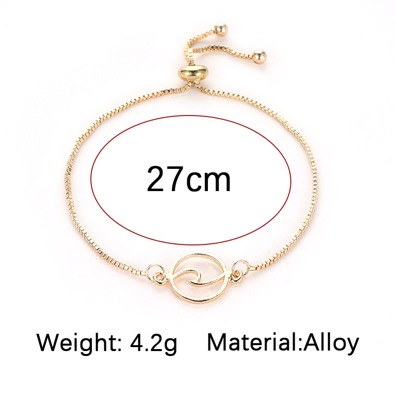 Européen Et Américain Des Affaires Étrangères Ornement   Vente Chaude Simple Mode Alliage Bracelet Quatre Saisons Polyvalent Bracelet Pour Les Femmes display picture 1