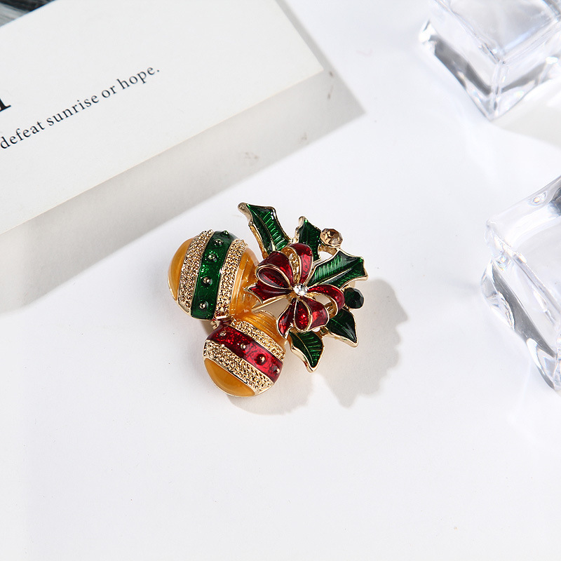 Lanhao Korean fashion cartoon simple oil drop Christmas gift honey candy brooch pin clothing pin accessories_voghion.com