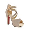 Sandals high heels, European style, plus size