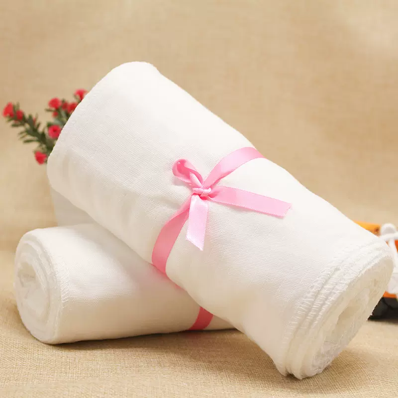 莱婴禾纱布收腹带传统型产后束腹带40支双层束缚带全棉纱布收腹带