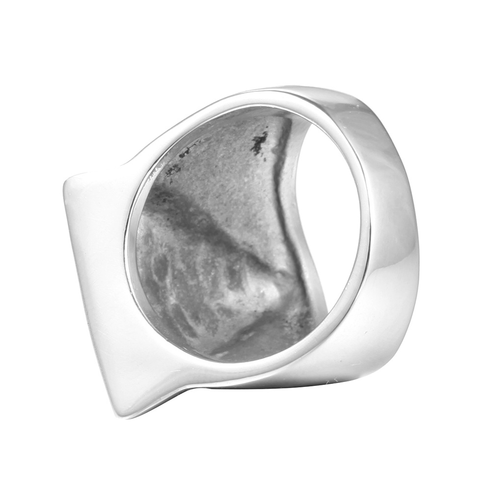 Men'S Gender Retro Devil'S Eye Titanium Steel Plating 18K Gold Plated Rhodium Plated Men'S Rings Men Signet Rings