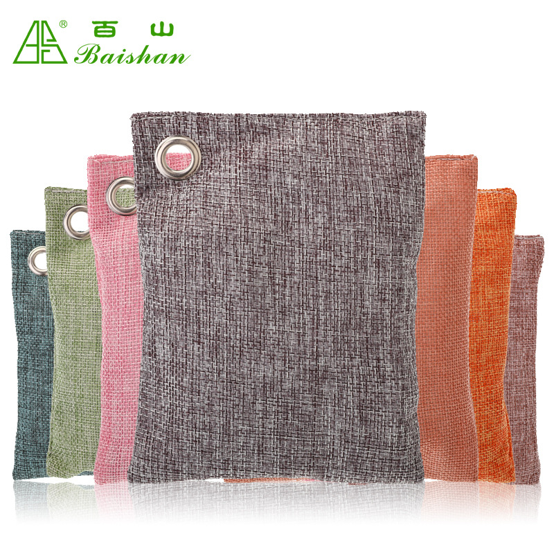 跨境专供竹炭空气净化包亚马逊竹炭包去甲醛新房家用活性炭包汽车