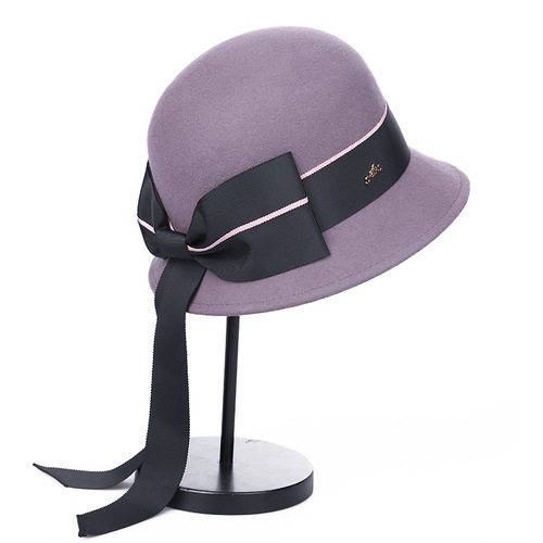 Party hats Fedoras hats for women British Vintage woolen hat hat hat for women