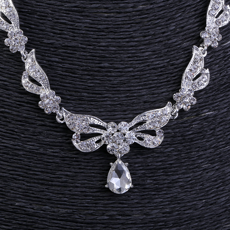 新娘项链耳环套装两件套 皇冠