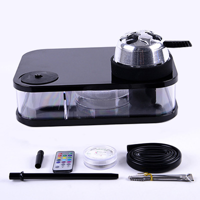 跨境货源阿拉伯水烟成品套装方盒亚克力水烟shisha酒吧 KTV带灯壶|ms