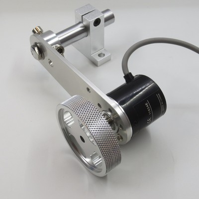 生产厂家计米器 滚轮式光电旋转编码器安装支架计米轮弹簧固定架|ms