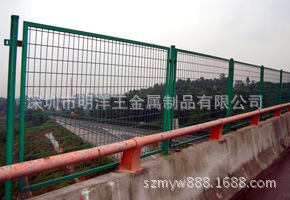 深圳明洋 菱形孔钢板网桥梁防抛网防落网防护网铁丝网 桥梁隔离网