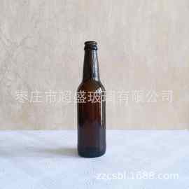 厂家销售330ml   棕色玻璃瓶  啤酒瓶  抗压