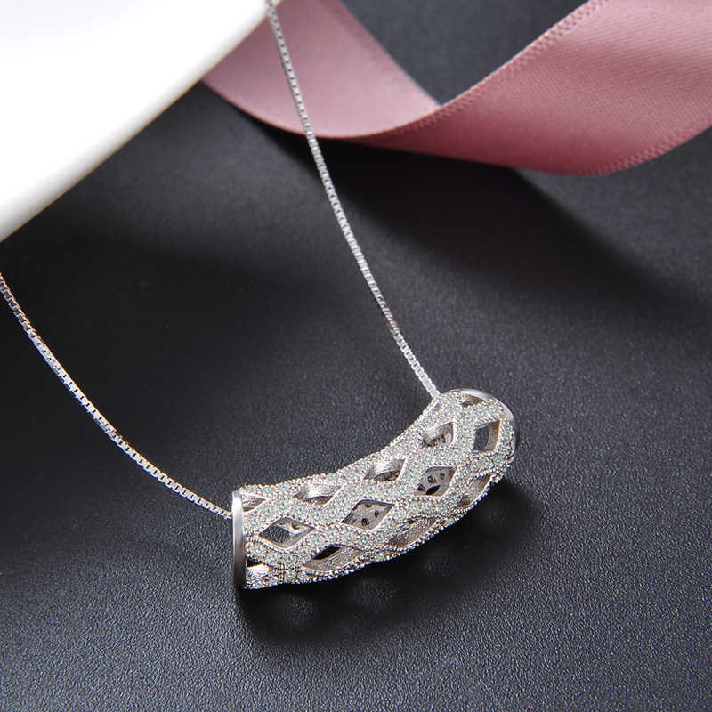 Moda europea y americana popular plata colgante s925 collar femenino accesorios fuente fábrica joyería al por mayor de una sola pieza entrega