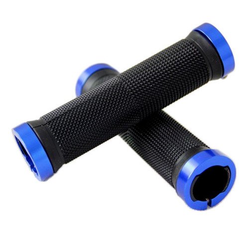 Mountain bike bicycle handlebar cover, colorful aluminum alloy double-sided locking handlebar cover, non-slip rubber handlebar cover