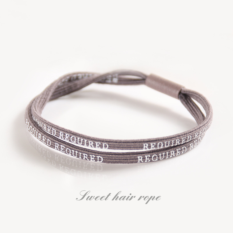 new pattern Korean-style letter Sling Hairpin lady Hair rubber string Versatile Headdress Boutique 2 yuan Manufactor