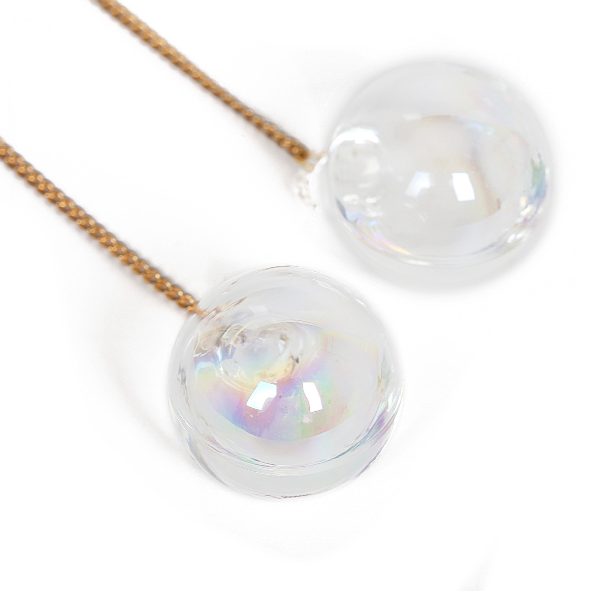 Acrylic Fashion Geometric earring(Golden) NHXR2389-Golden