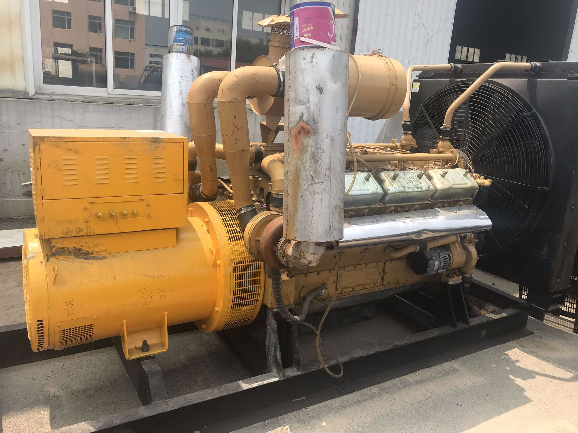 新到上柴股份120KW二手柴油发电机组 沈阳发电机市场 免费报价