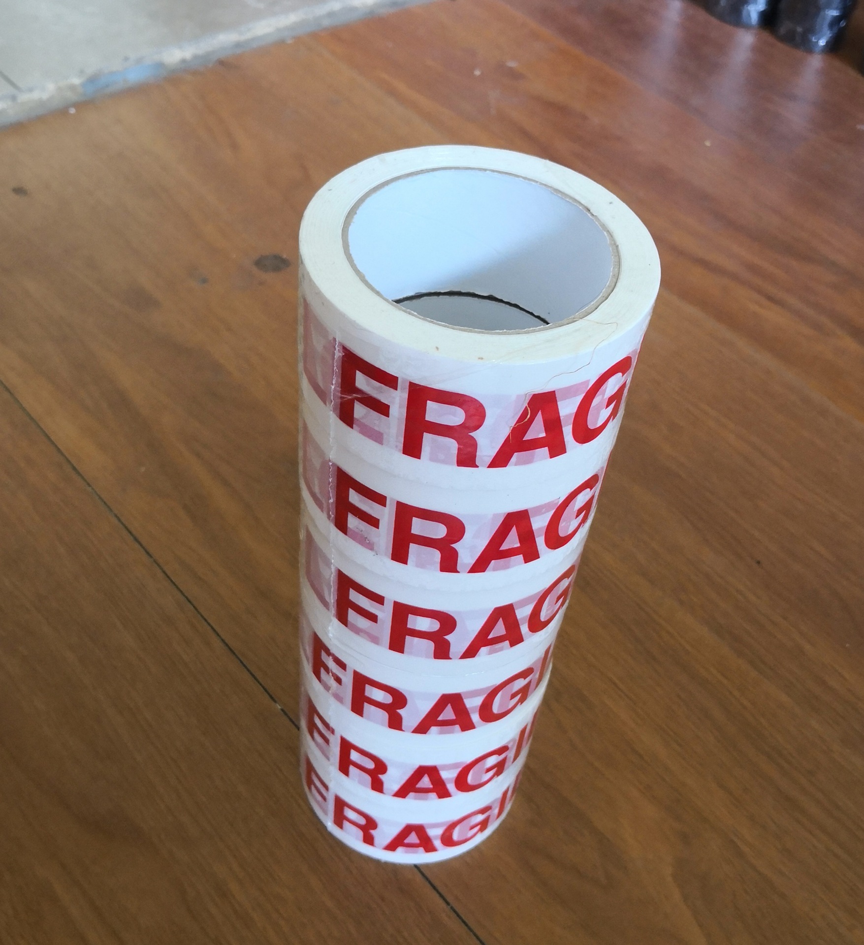 fragile tape packing