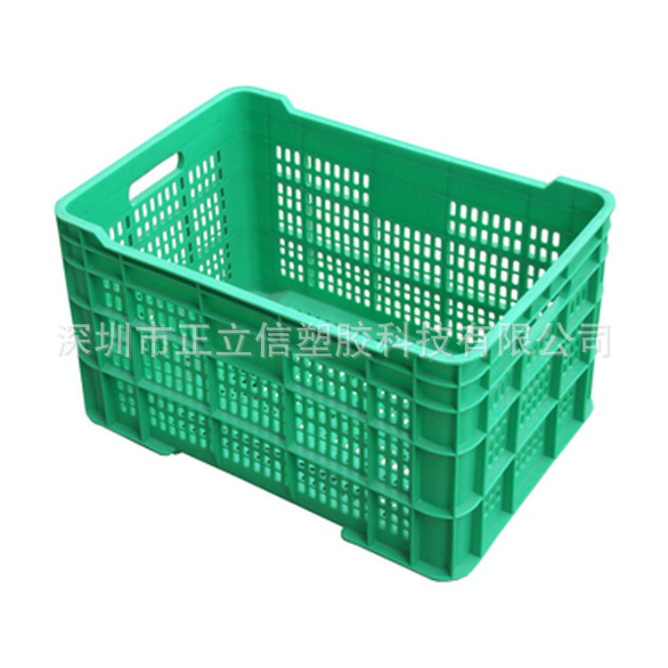 长方形1#周转箩 塑胶箩 蓝色胶框 胶箩 货架胶框